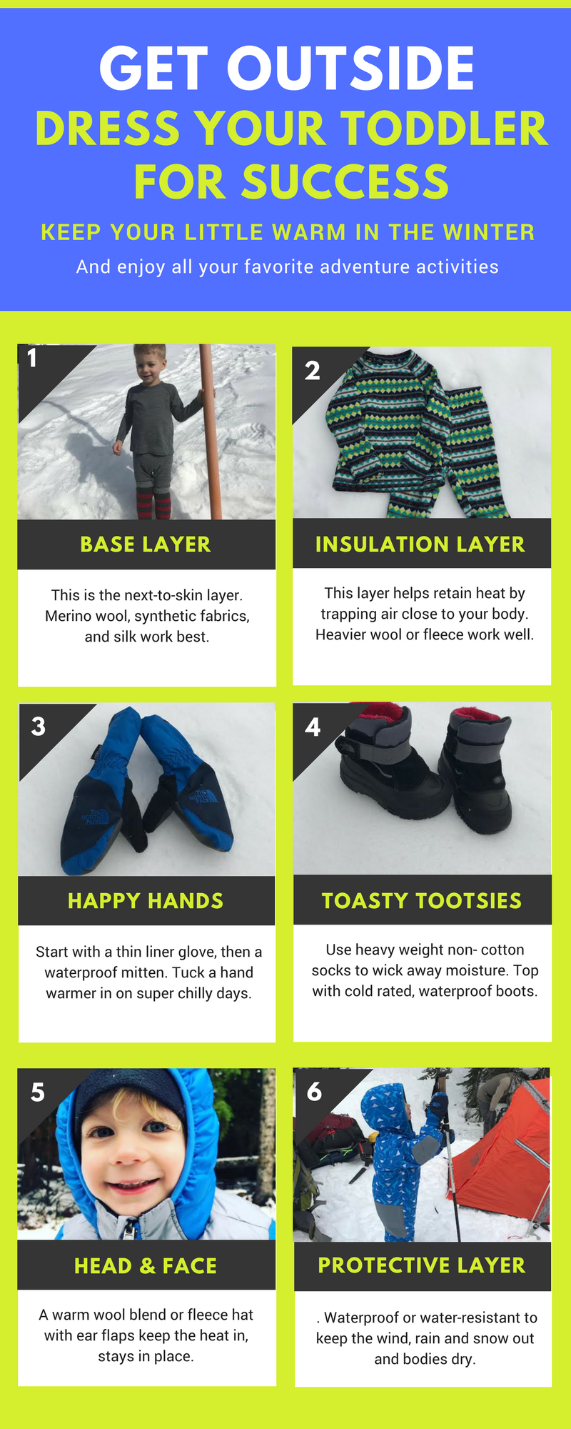 How to dress your toddler for winter fun